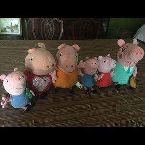 PEPPA pig family w/ extra George lite up PEPPA PIG